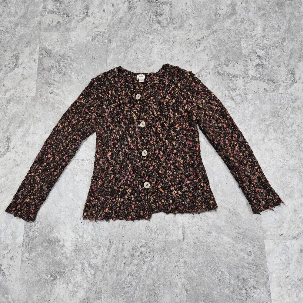 Vintage ALPS Cardigan Sweater Button‎ Close Mohair Alpaca Blend Size Small